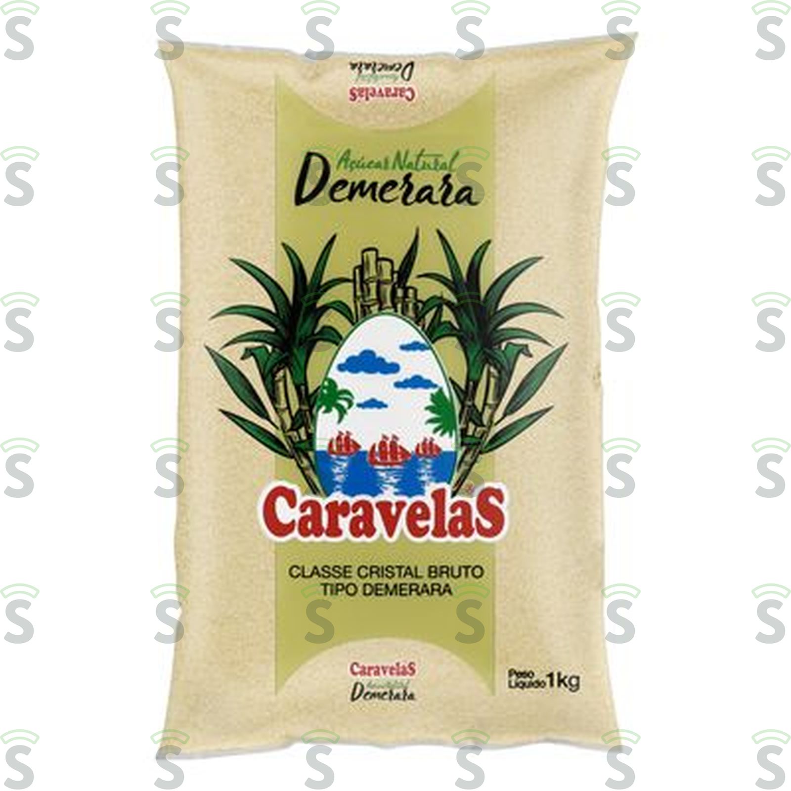 Açúcar Natural Caravelas Demerara Embalagem 1KG