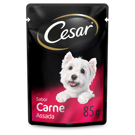 Ração Cesar 85g - Carne Assada - Sachê