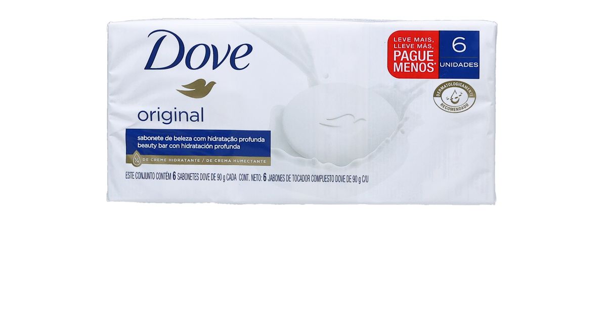 Sabonete Dove Original Caixa com 6un - 90gr