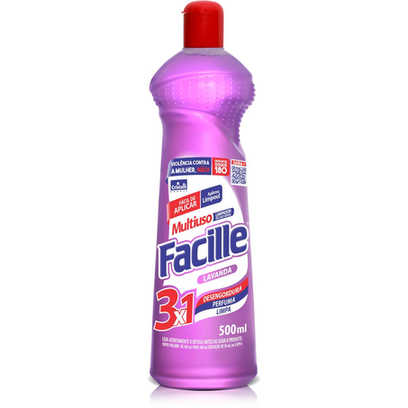Limpador Multiuso Facille 500ml - Lavanda