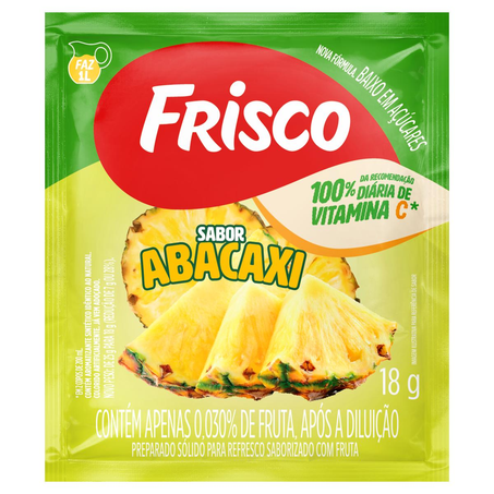 Refresco em Pó Frisco 18g - Abacaxi