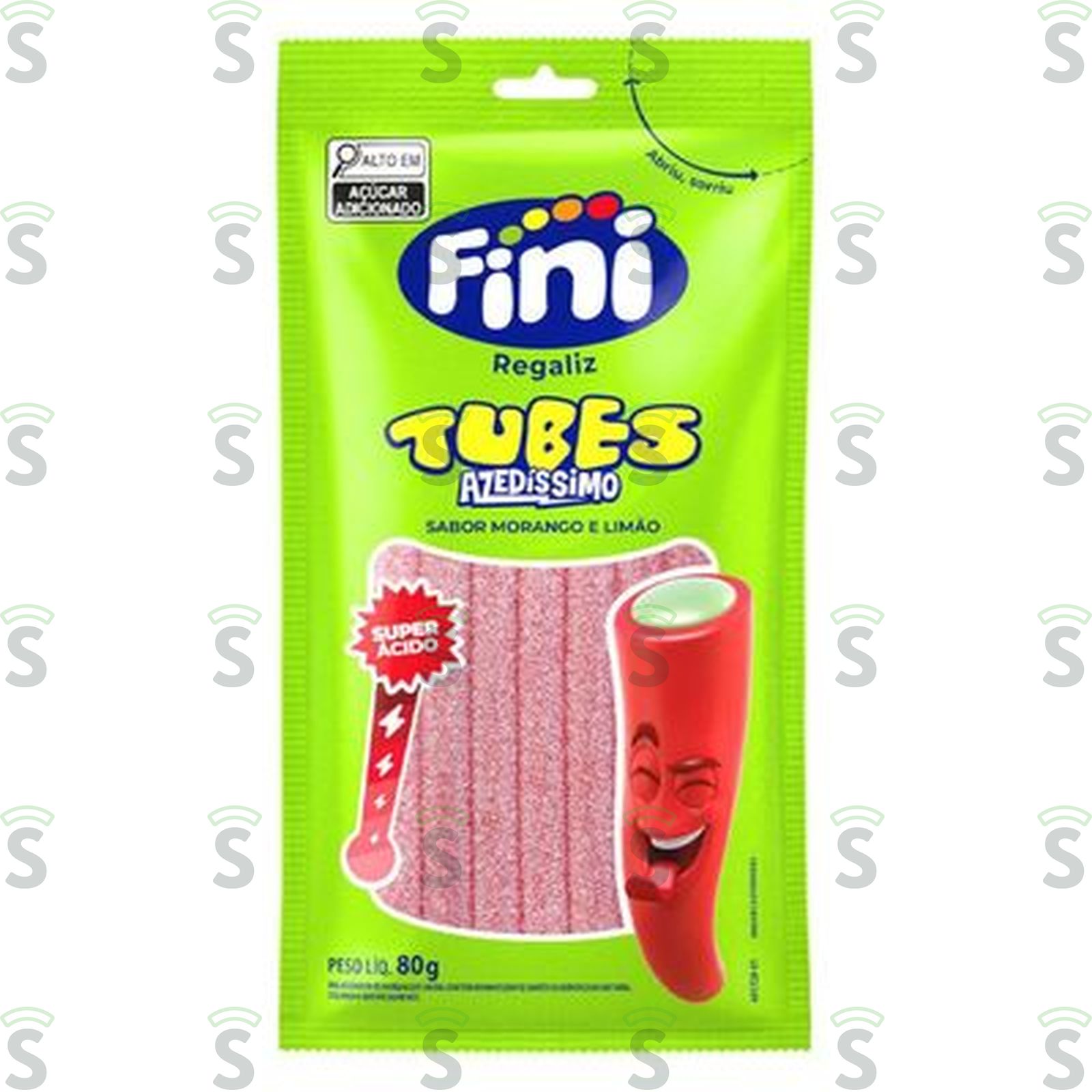 BALA FINI REGALIZ TUBES 80G AZEDISSIMO