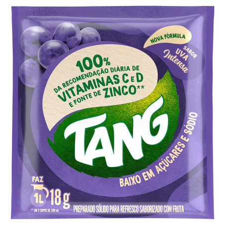 Refresco em Pó Tang 18g - Uva Intensa