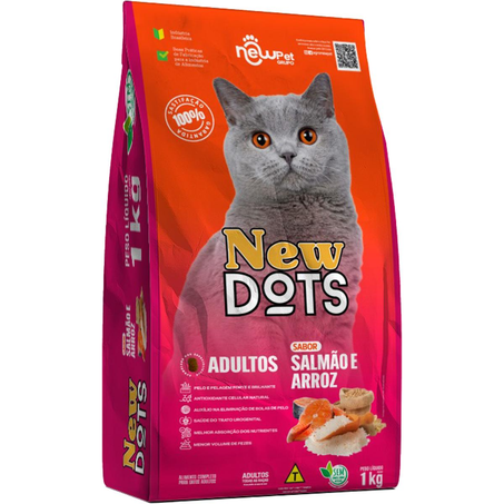 Ração para Gatos New Dots 1Kg - Adultos