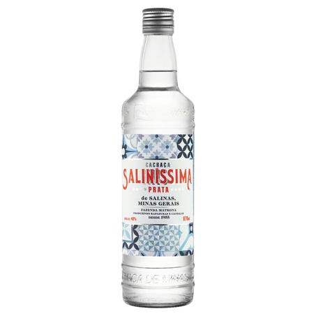 Cachaça Saliníssima 670ml - Prata