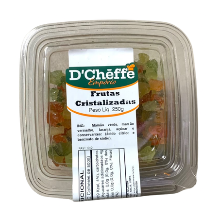 Frutas cristalizadas d´cheffe 250g