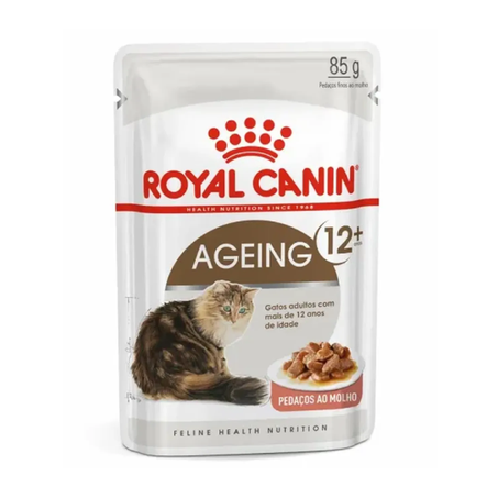 Sache Ração Úmida Royal Canin Ageing 12+ Gatos Adultos 85g