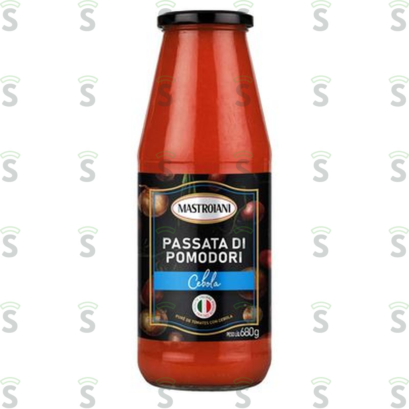 Purê de Tomate Mastroiani Passata Di Pomodori com Cebola Garrafa 680gr