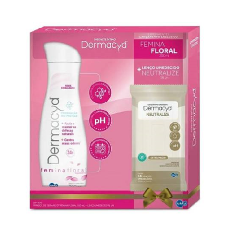 Sabonete Líquido Íntimo Dermacyd C/2 200ml+ Lenço Umed C/16un