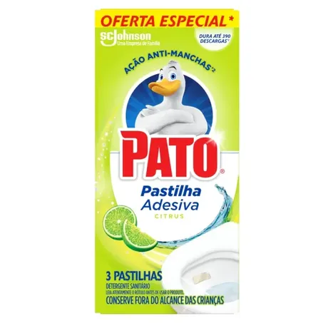  Pato-pastilha Adesiva Citrus C/3 Oferta Esp