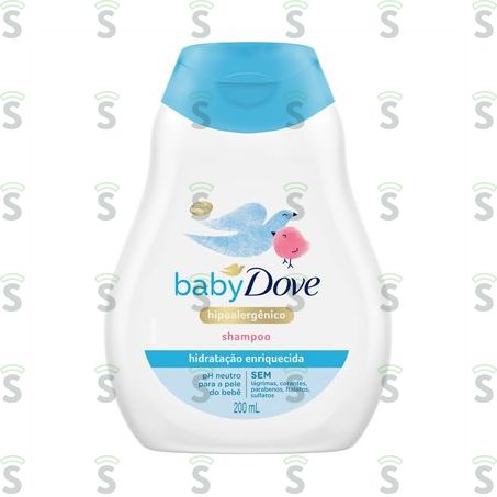  Shampoo Hidratação Enriquecida Baby Dove Frasco 200ml