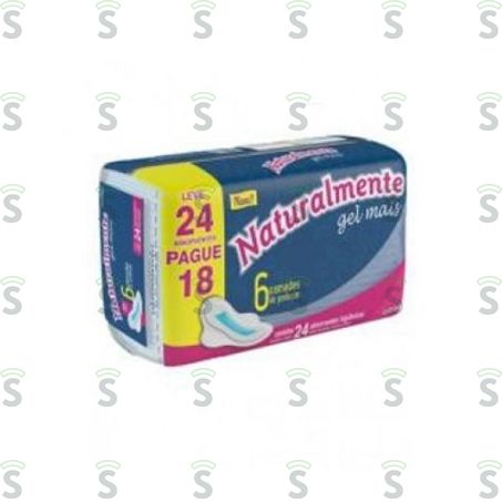  Absorvente Naturalmente Gel Com Abas Embalagem Lv 24 Pg 18