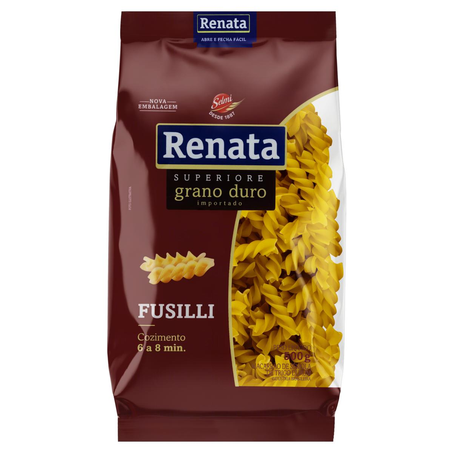 Massa Grano Duro Renata 500g - Fusilli