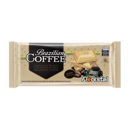 CHOCOLATE FLORESTAL 80G BRAZILIAN COFFEE BRANCO