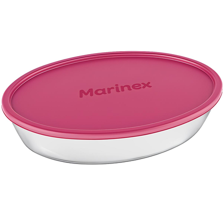 Assadeira Marinex 2,4 Litros - Oval - Com Tampa - Ref. 634525