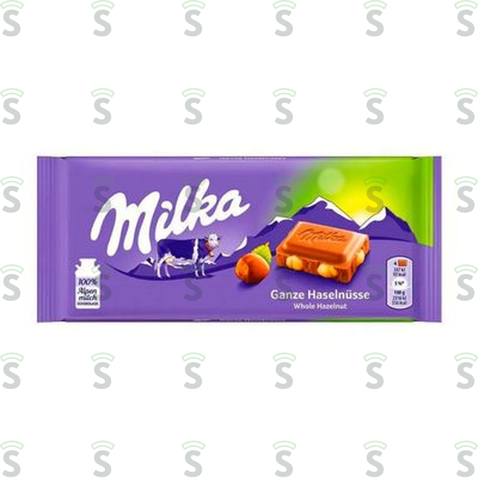 CHOCOLATE MILKA 100GR GANZE HASELSUSSE