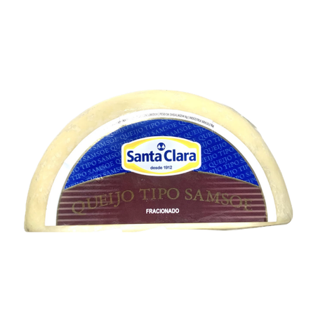 Queijo Tipo Samsoe Santa Clara fracionado - aproximadamente 600g