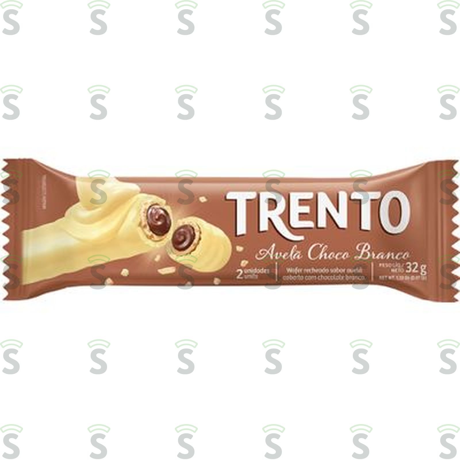 CHOC TRENTO 32G AVELA C/CHOCOLATE BRANCO