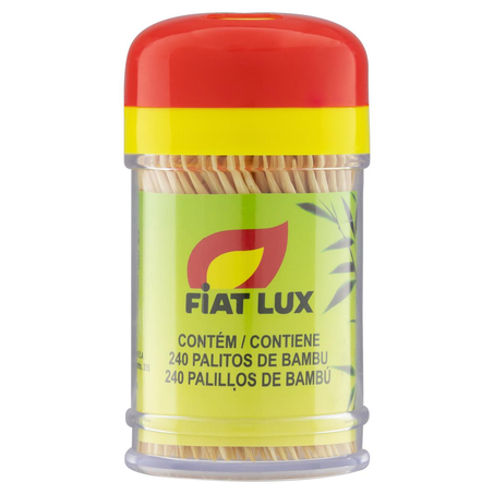 Palito de Dente Fiat Lux Bambu - Com 240 Palitos