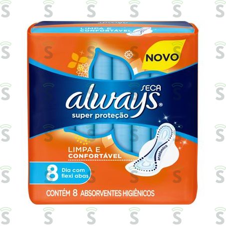  Always-absorv.super Prot.seca C/aba C/8