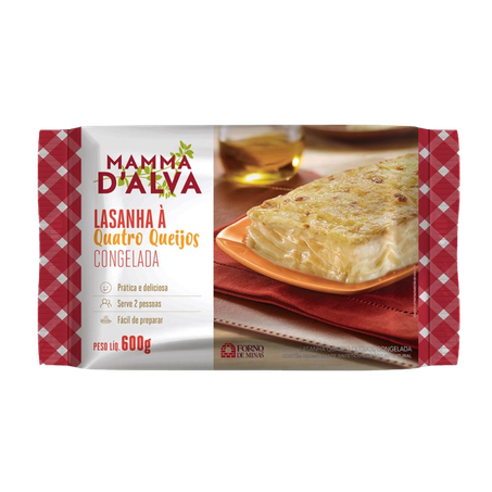 LASANHA MAMMA D ALVA 4 QUEIJOS 600G