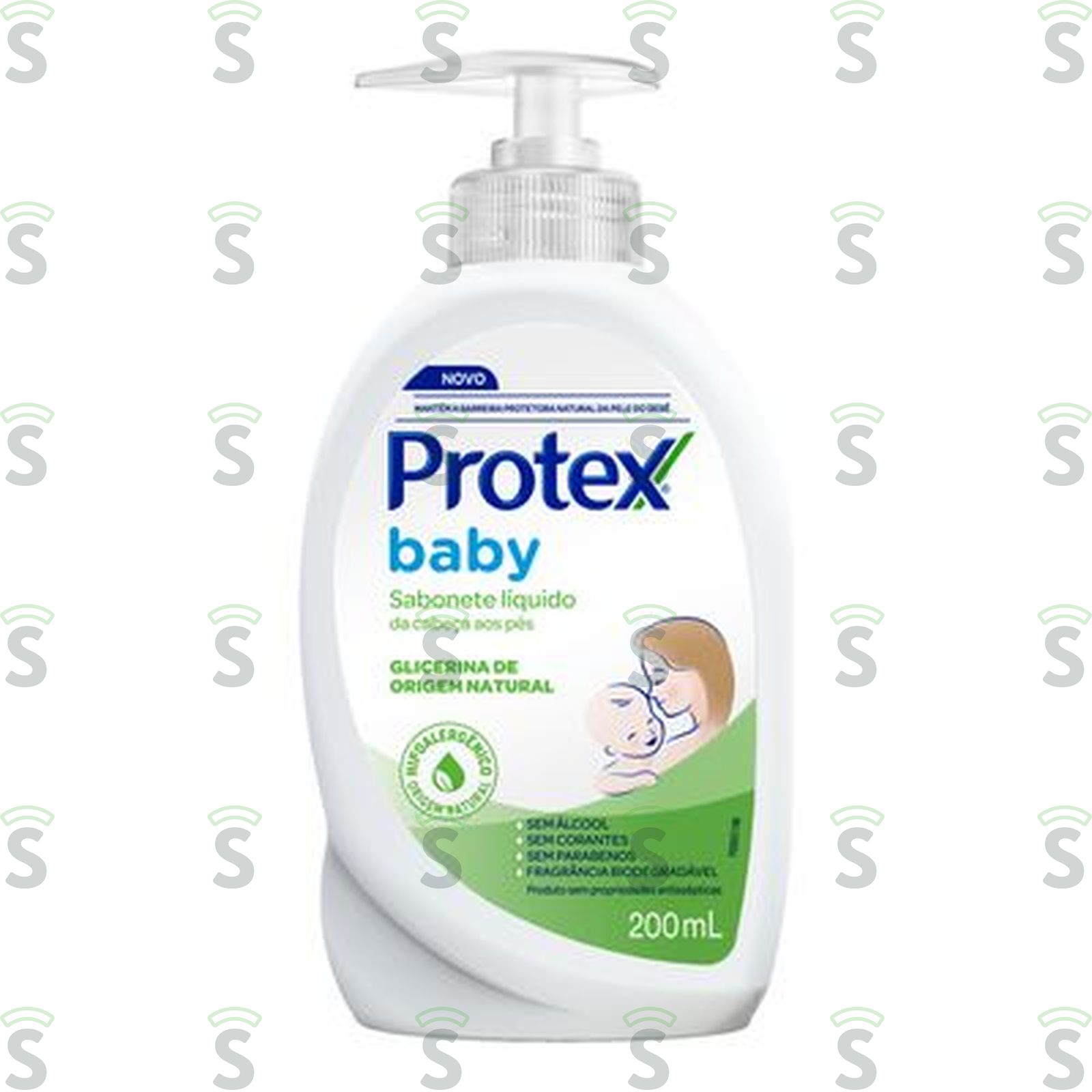 Sabonete Líquido de Glicerina Da Cabeça Aos Pés Protex Baby Frasco 200ML