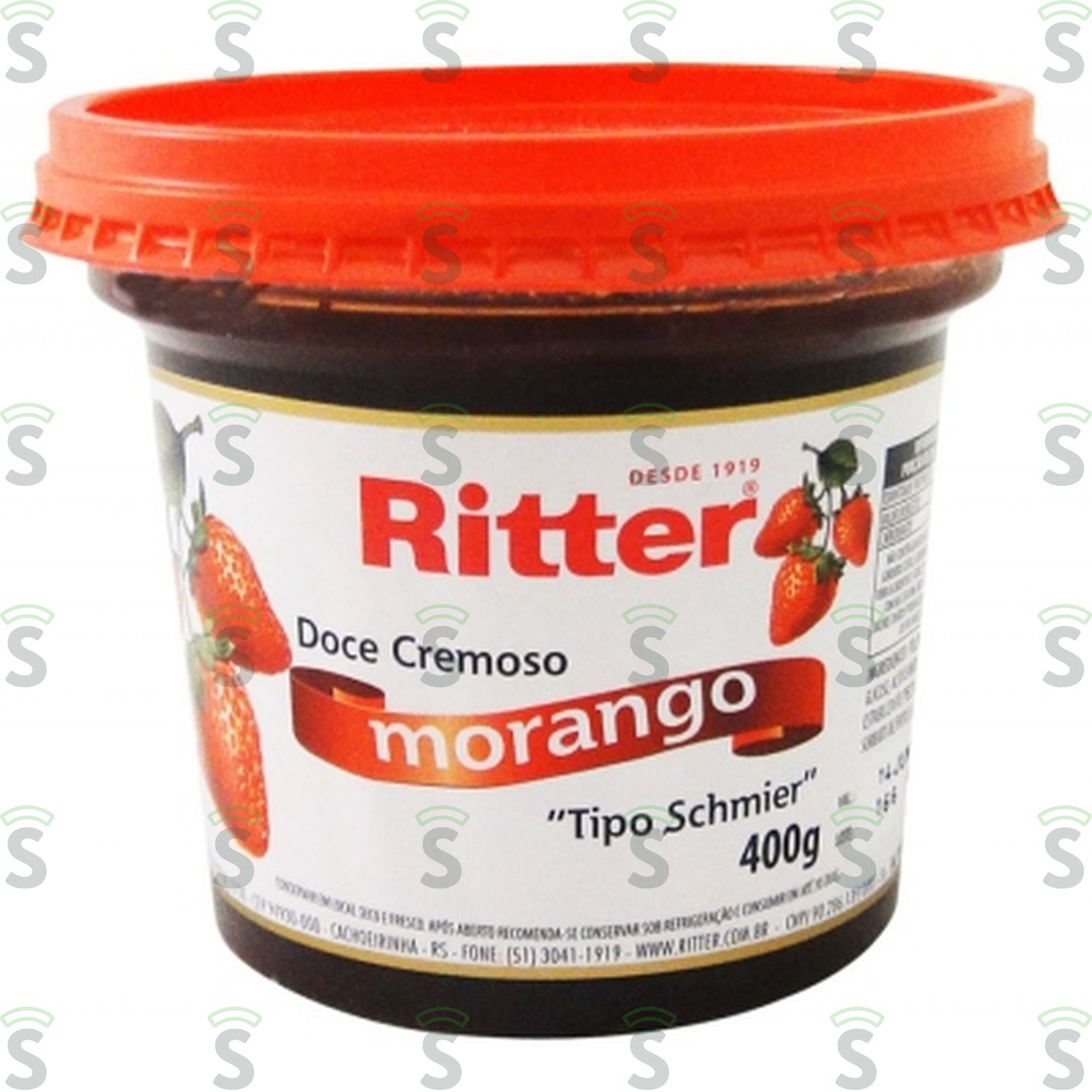 Doce Cremoso de Fruta Ritter Morango Pote 400G