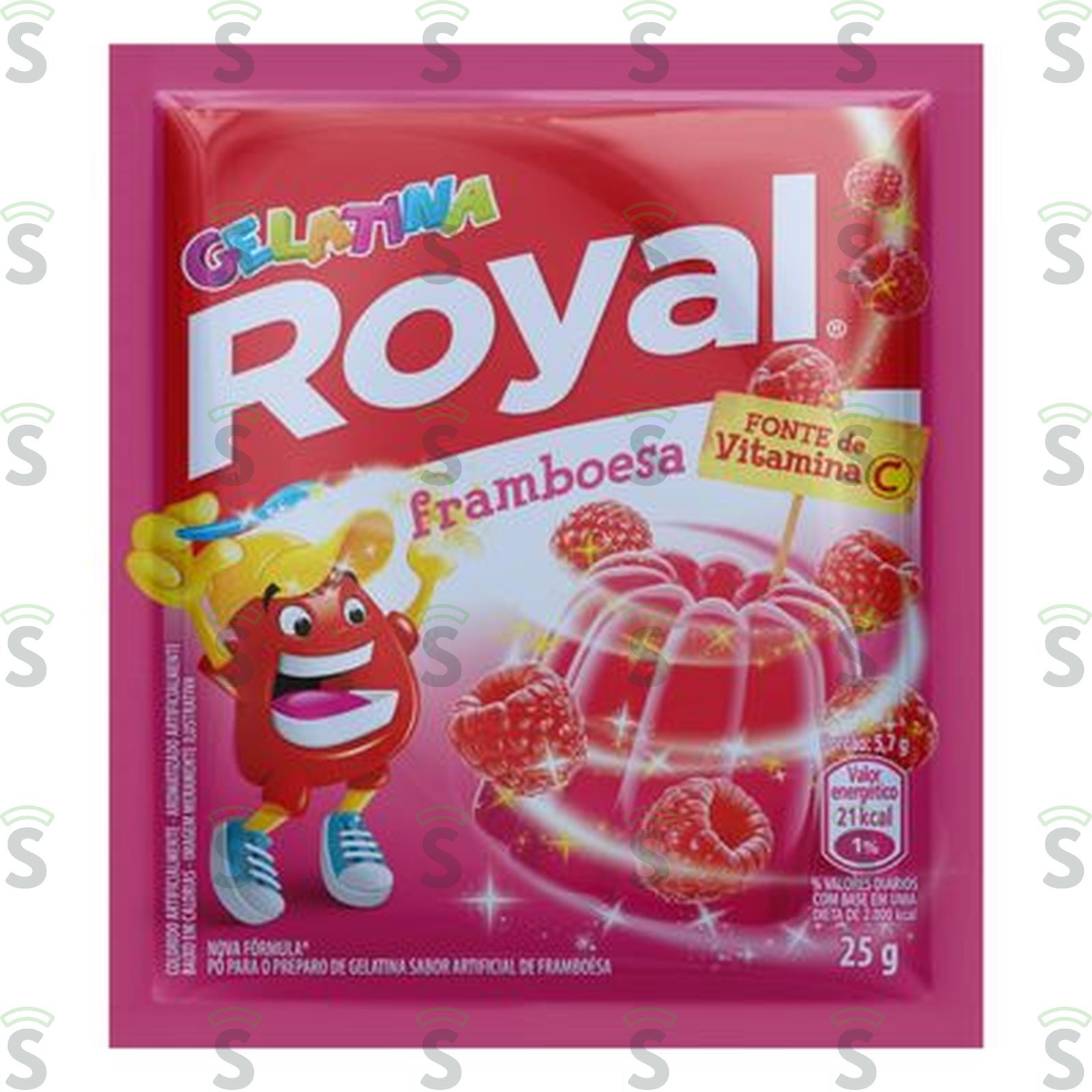 Gelatina em Pó Royal Framboesa Sachê 25G