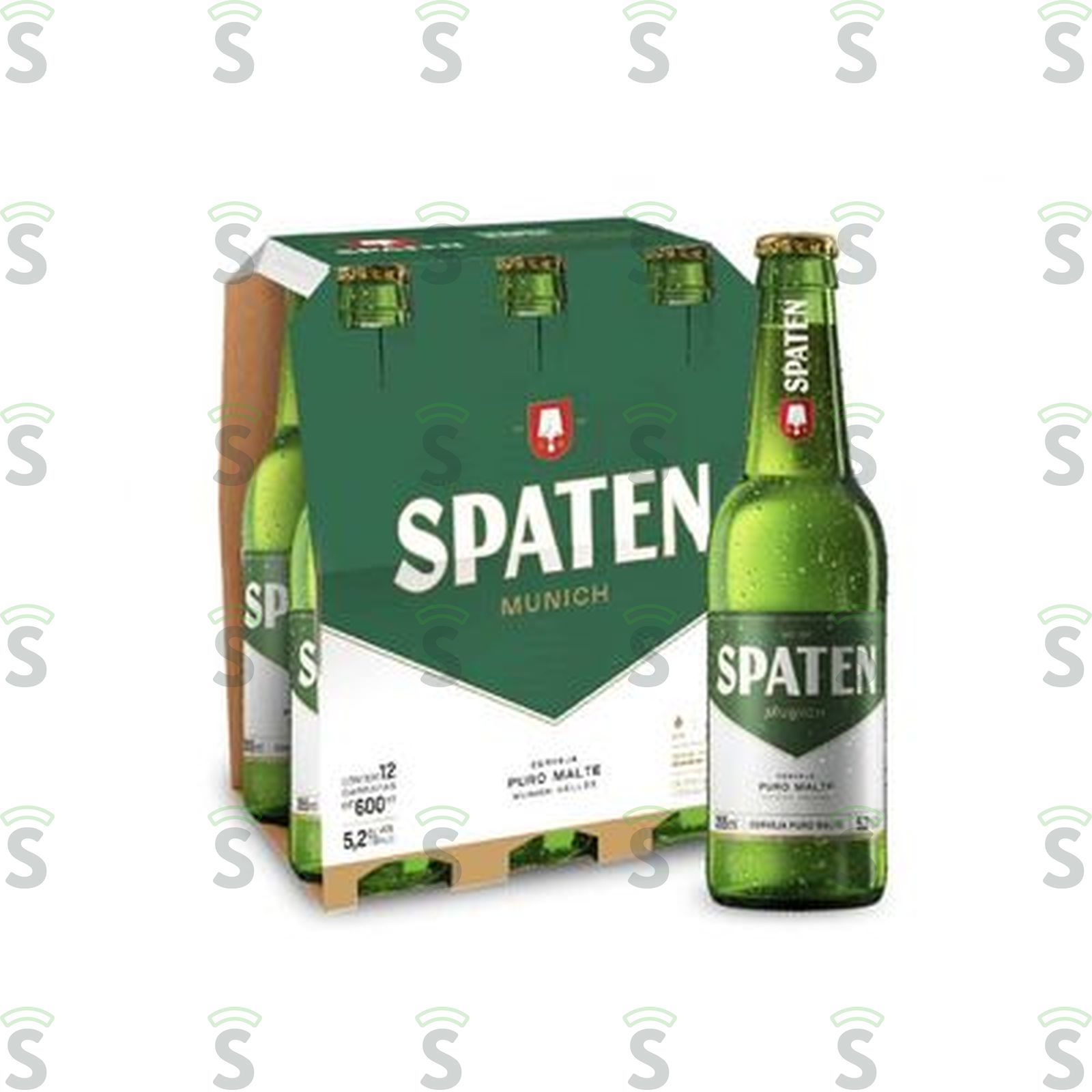Cerveja Spaten Munich Helles Puro Malte Garrafa 355ml - Pacote com 6un - 2.1lt