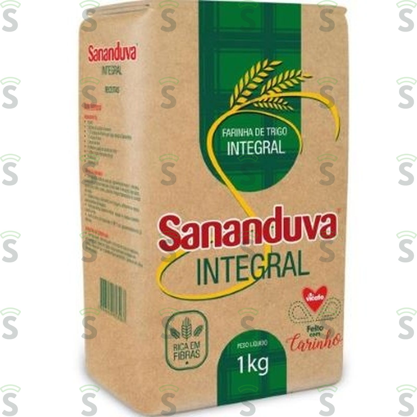 Sananduva-farinha trigo 1kg integral