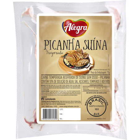 Cortes Suínos Alegra Picanha - Resfriada - Temperada Kg