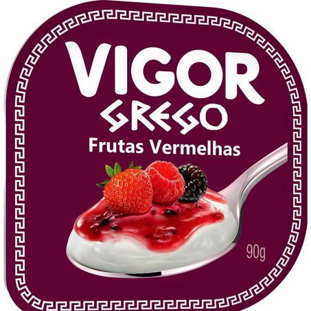 Iogurte Grego Vigor 90g - Frutas Vermelhas