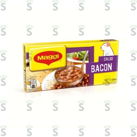  Caldo Em Tablete Maggi Bacon Caixa Com 12un - 114gr