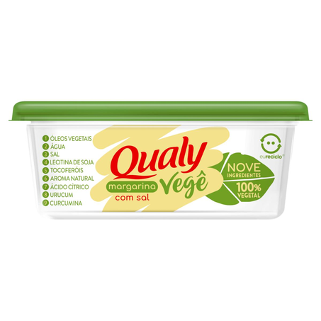 Margarina Qualy 250g - Vegê - Com Sal