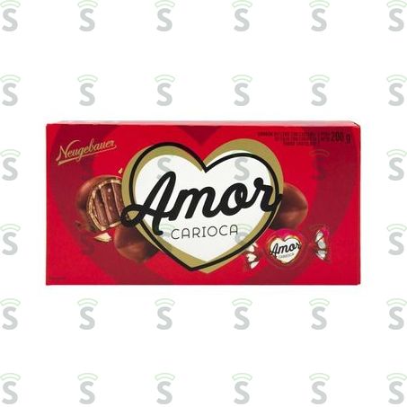  Bombom Neugebauer Amor Carioca Recheio de Castanha-de-caju  Caixa 200gr