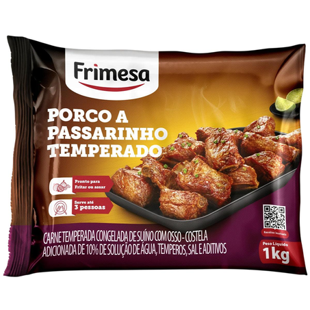 Porco a Passarinho Frimesa 1kg - Congelado - IQF
