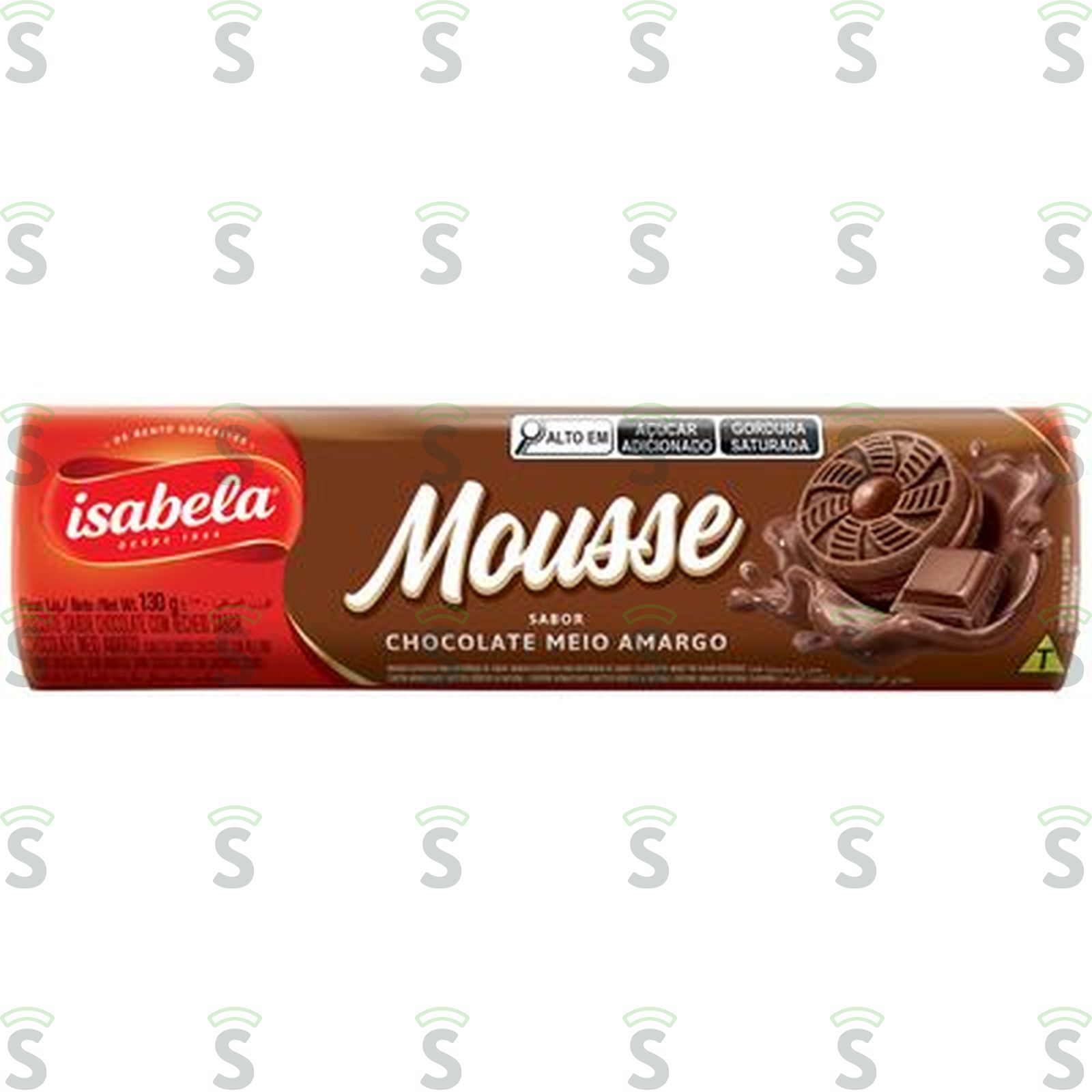Isabela-biscoito mousse 130g choco amarg
