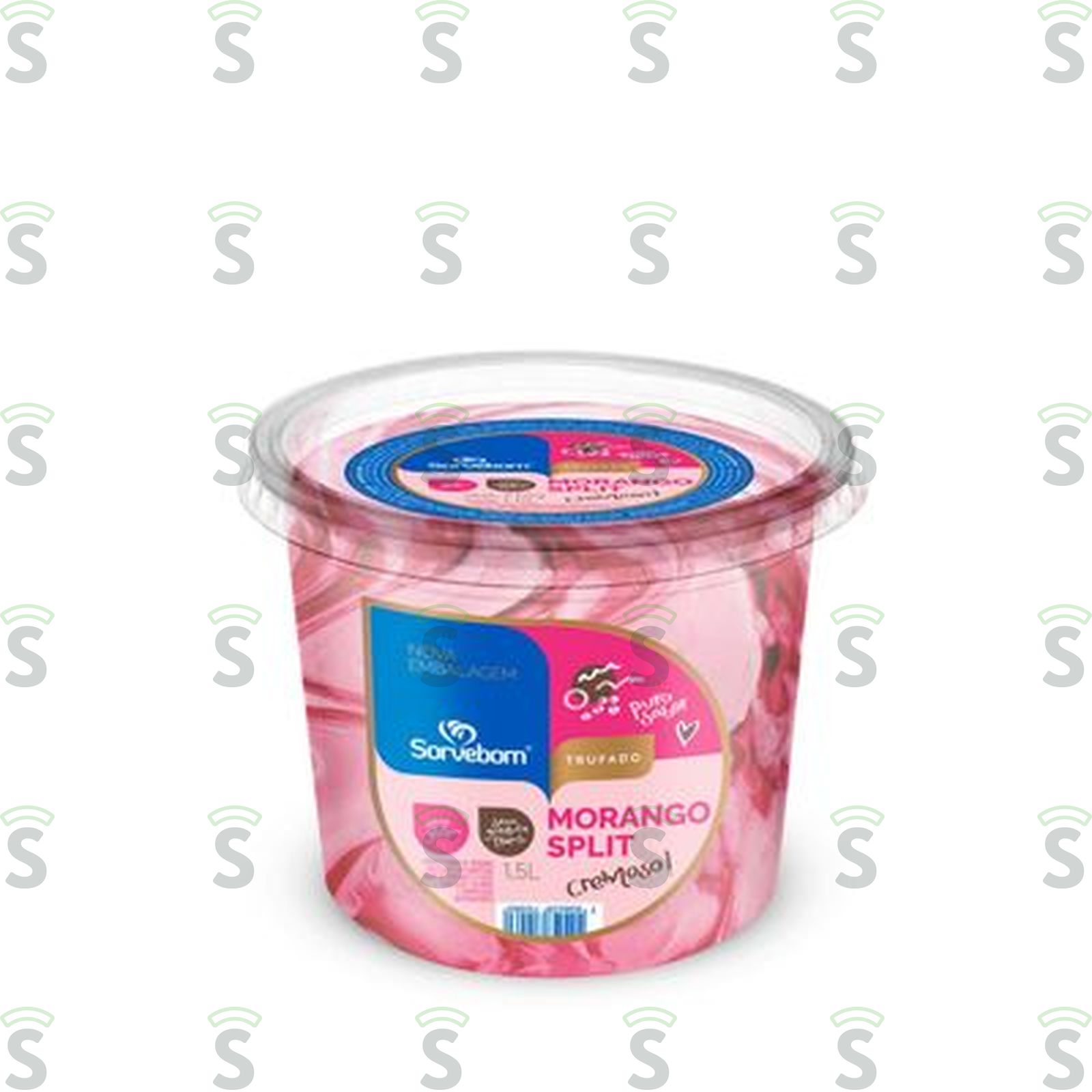 Sorvebom-sorvete 1.5l morango split