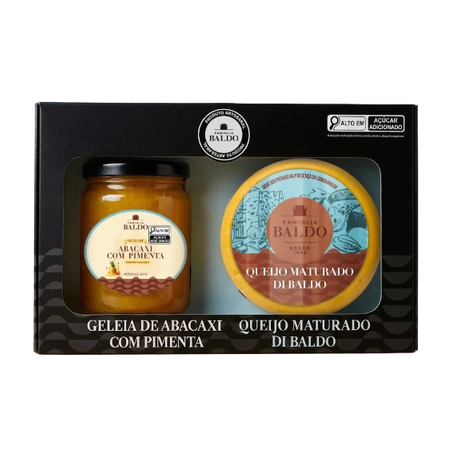 Kit Geleia de Abacaxi com Pimenta e Queijo Maturado Famiglia Baldo