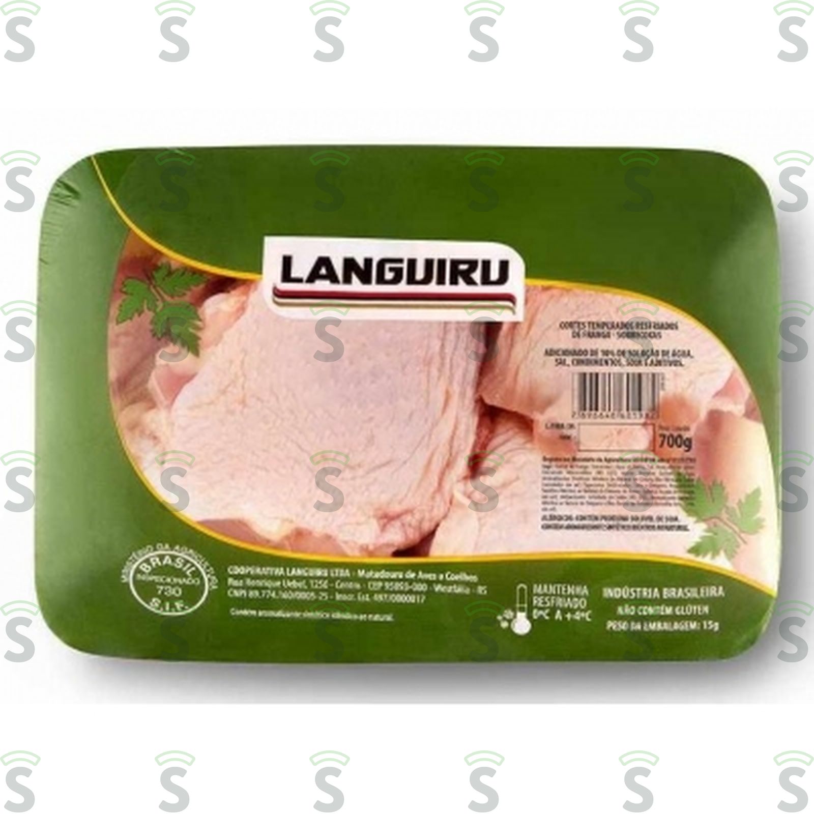 Languiru Sobrecoxa Frango Temperado 700G