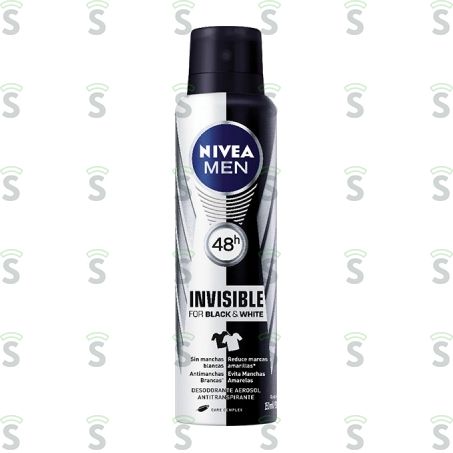  Desodorante Aerosol Invisible For Black & White 91g