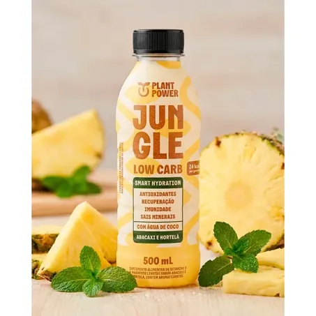 Plant Power Suplemento Alimentar Jungle Abacaxi e Horterlã Electrolytes Low Carb 500Ml 360-1