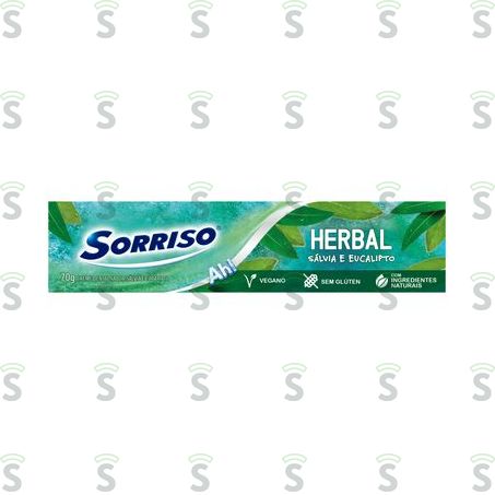  Creme Dental Sálvia e Eucalipto Sorriso Herbal Caixa 70g