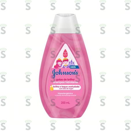  Shampoo Johnsons Baby Gotas de Brilho Embalagem 200ml