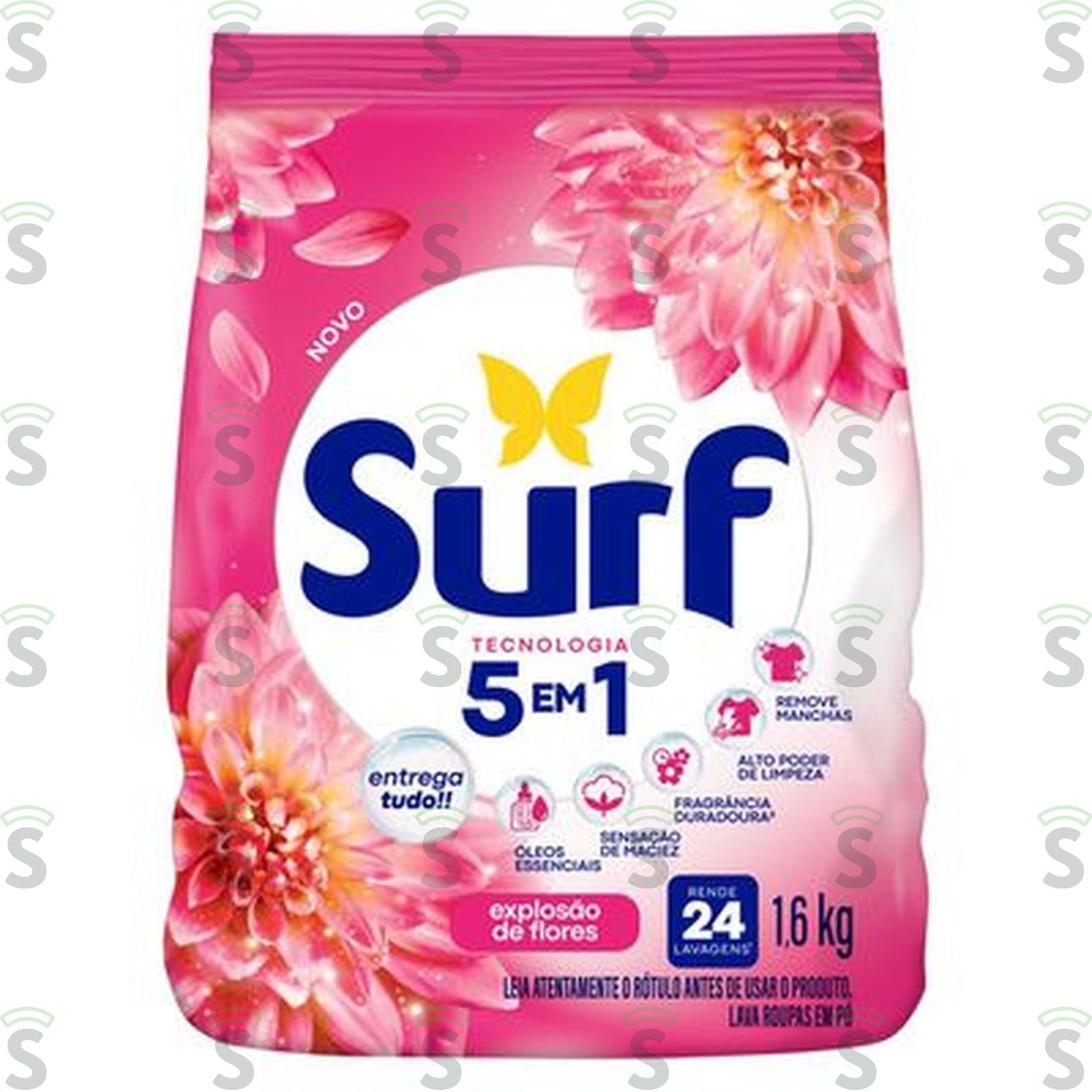 Surf-lava roupas 1.6kg rosas flor de lis