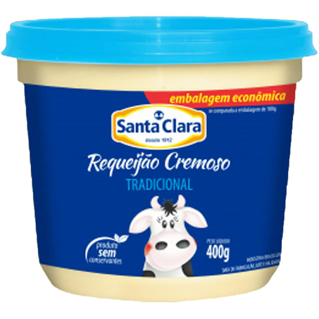 Requeijão Cremoso Santa Clara 400g - Tradicional