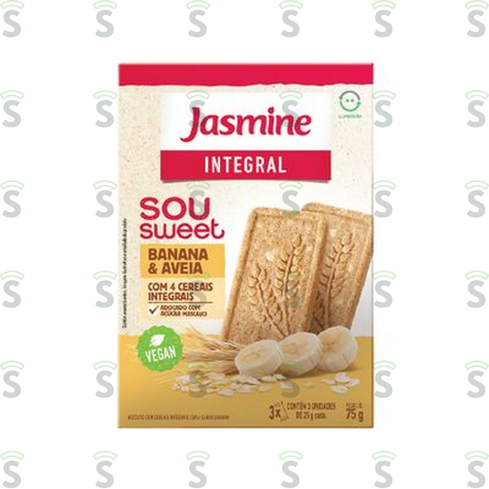 Bisc jasmine s.sweet ban/aveia 75g