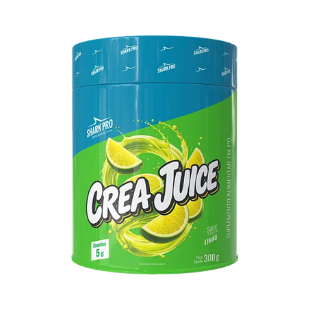 Suplemento Creatina Monohidratada Shark Pro Crea Juice Sabor Limão 300g