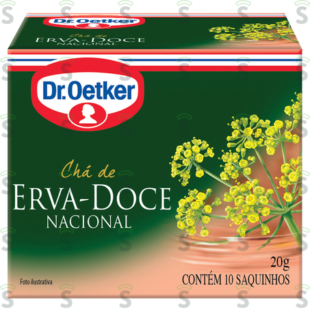  Oetker-cha C/10 Erva Doce 20g