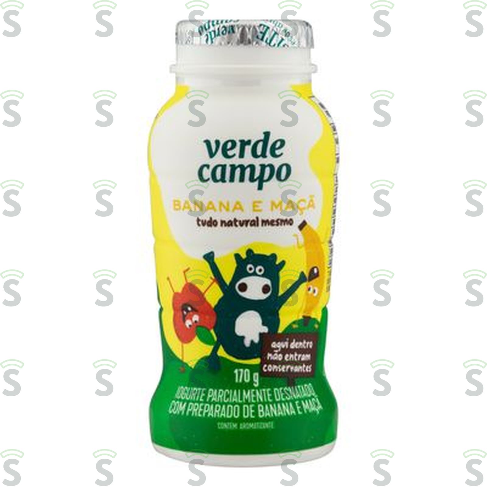 Iogurte Verde Campo Kids Banana E Maçã 170G